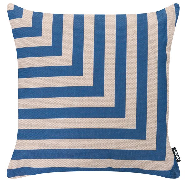 3 kültéri párna készlet APIOS Geometrikus mintás 45 x 45 cm Bézs/kék
