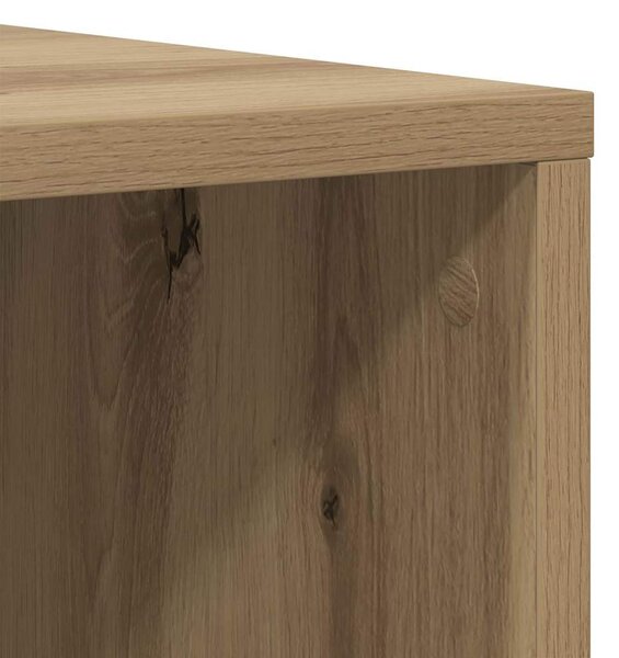 TV szekrény 4 pcs kézműves tölgy 37 x 35 x 107.5 cm Műanyag Fa