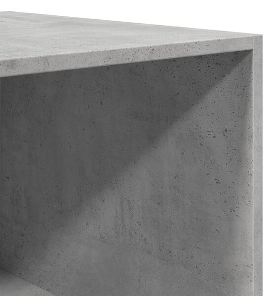 Betonszürke szerelt fa ruhásszekrény 100 x 50 x 200 cm