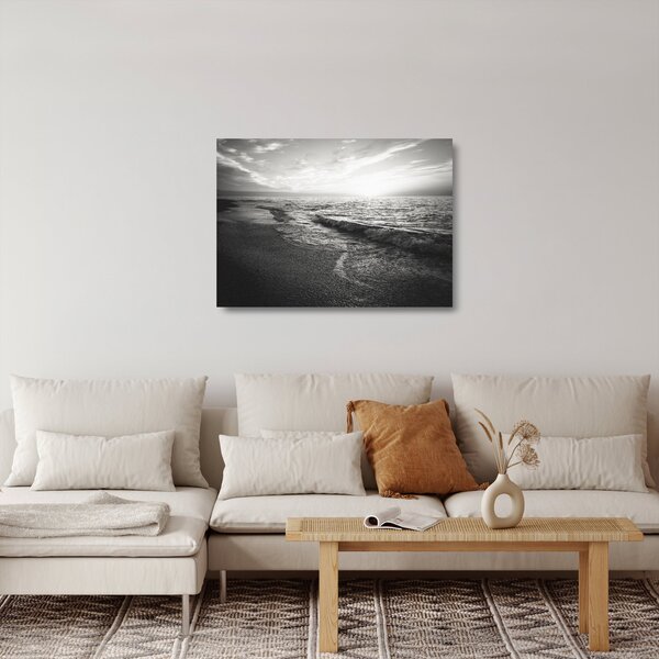 Kép - A tenger partján (üvegen) (70x50 cm)