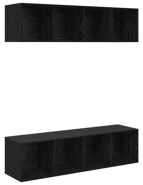 TV szekrény garnitúra 2 pcs Musta tammi 37 x 37 x 142.5 cm