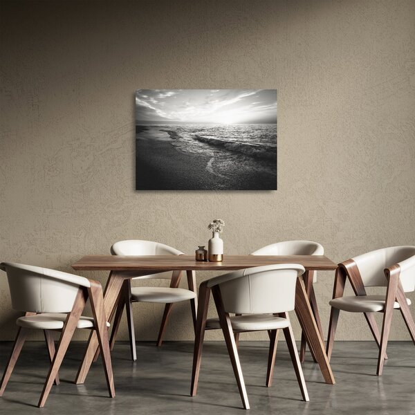 Kép - A tenger partján (üvegen) (70x50 cm)