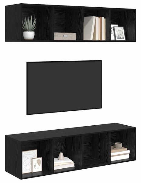 TV szekrény garnitúra 2 pcs Musta tammi 37 x 37 x 142.5 cm
