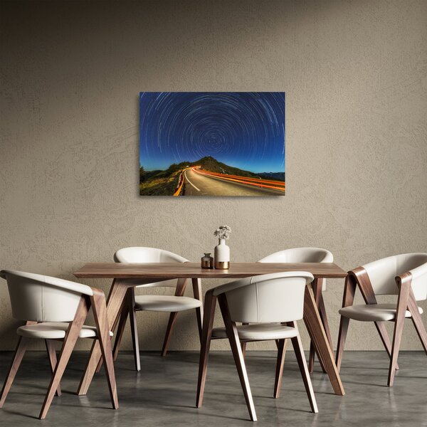 Forgó csillagok képe (üvegen) (70x50 cm)