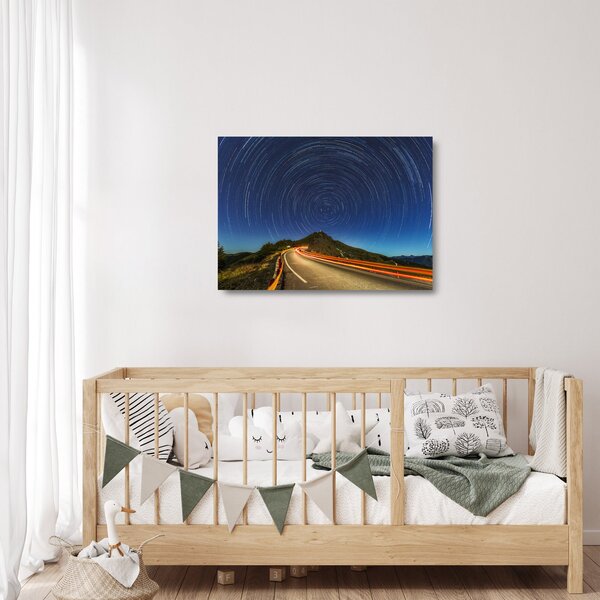 Forgó csillagok képe (üvegen) (70x50 cm)