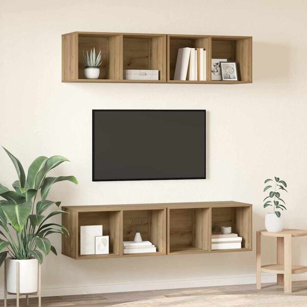 TV szekrény garnitúra 4 pcs Artisan tölgy 37 x 37 x 72 cm