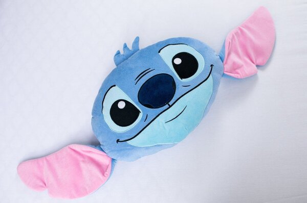 Fleece gyerek párna 41x32 cm Lilo and Stitch "Blue" – Jerry Fabrics