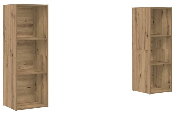 TV szekrény garnitúra 2 pcs Artisan tölgy Faanyag