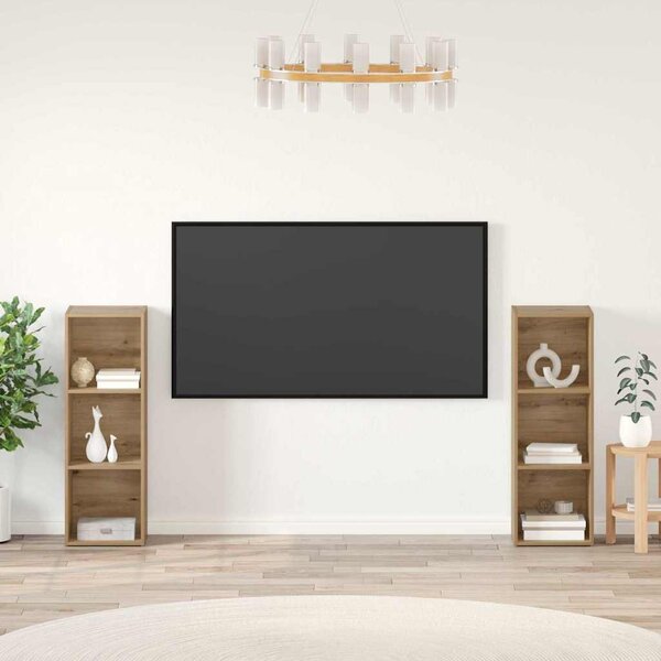 TV szekrény garnitúra 2 pcs Artisan tölgy Faanyag