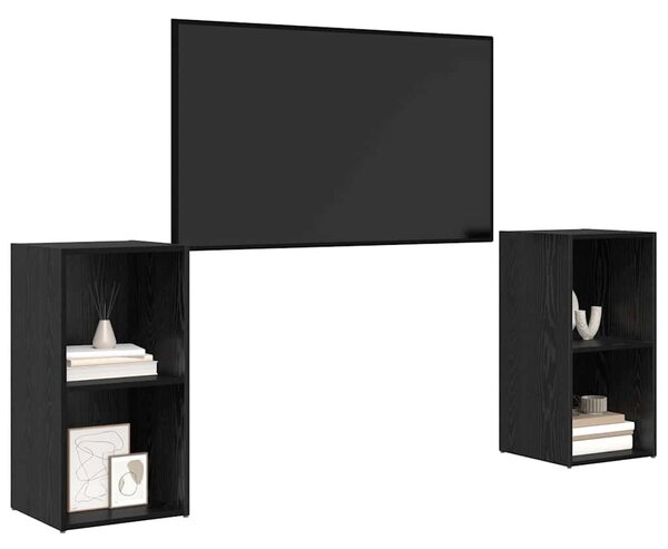 TV szekrény garnitúra 2 pcs Musta tammi 72 x 35 x 36.5 cm