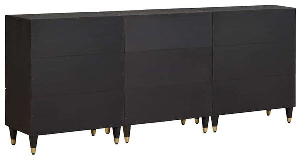 Fürdőszobai Szekrény Szett 3 db 180 x 33 x 75 cm Tömör Mangófát