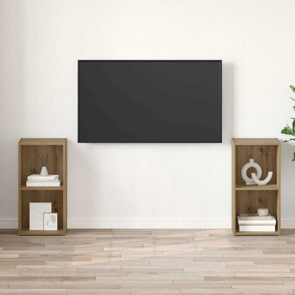 TV szekrény garnitúra 2 pcs Artisan tölgy 37 x 35 x 72 cm