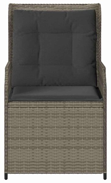 Kerti pad 2 pcs Szürke polirattan