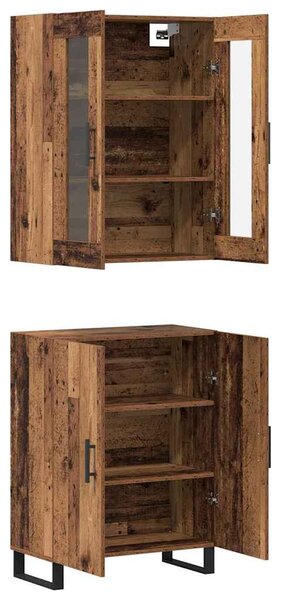 Magasfiú Falra szerelhető Régi fa 69.5 x 34 x 90 cm Faanyag
