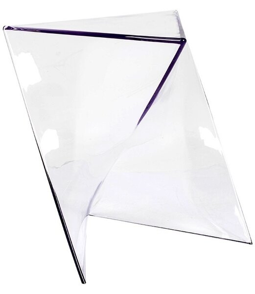 King Home ZIK Átlátszó Geometrikus Polipropilén Kisasztal