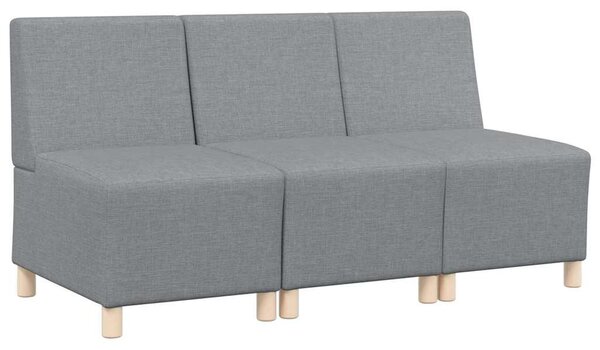 Karfa Nélküli Modularis Kanapé Egység 3 pcs Világosszürke