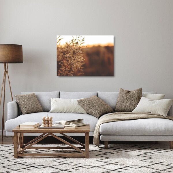 Virágzó fű képe (üvegen) (70x50 cm)