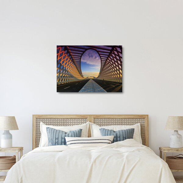 A modern hídépítészet képe (üvegen) (70x50 cm)