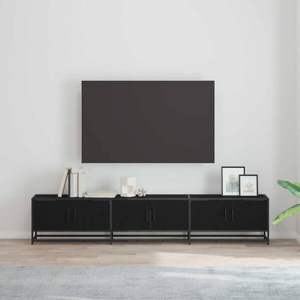 TV szekrény Musta tammi 210 x 35 x 41 cm Faanyag