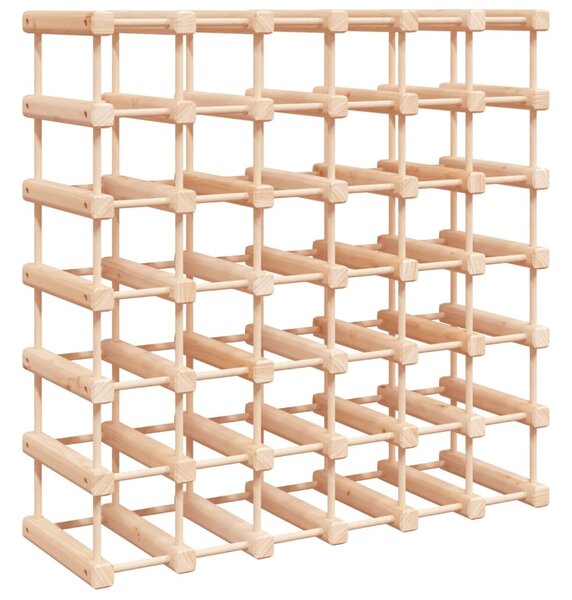 Tömör fenyőfa bortartó 42 palackhoz 68,5x23x68,5 cm