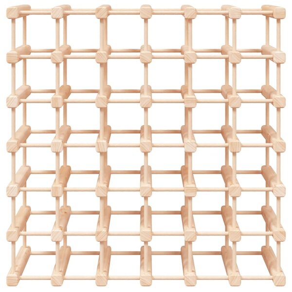 Tömör fenyőfa bortartó 42 palackhoz 68,5x23x68,5 cm