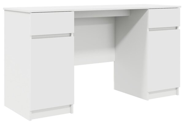 Asztal Fehér 140x49x76 cm Szerelt fa