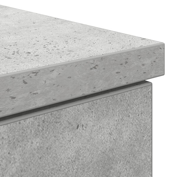 Asztal Betongris 140x49x76 cm Mérnöki Fa