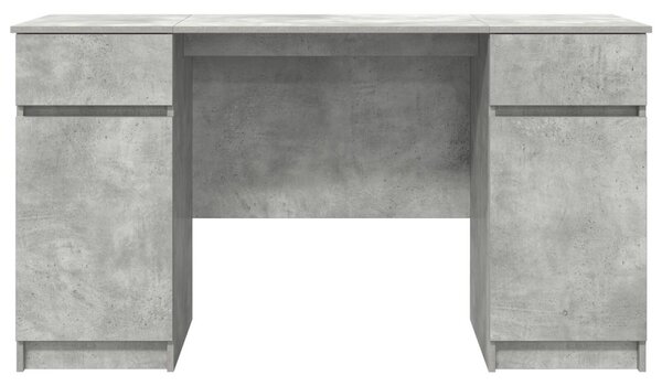 Asztal Betongris 140x49x76 cm Mérnöki Fa
