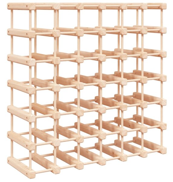 Tömör fenyőfa bortartó 42 palackhoz 68,5x23x68,5 cm