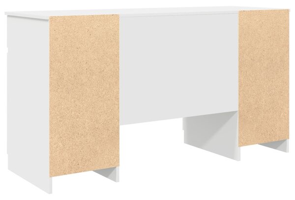 Asztal Fehér 140x49x76 cm Szerelt fa