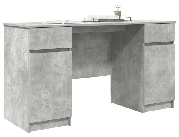 Asztal Betongris 140x49x76 cm Mérnöki Fa