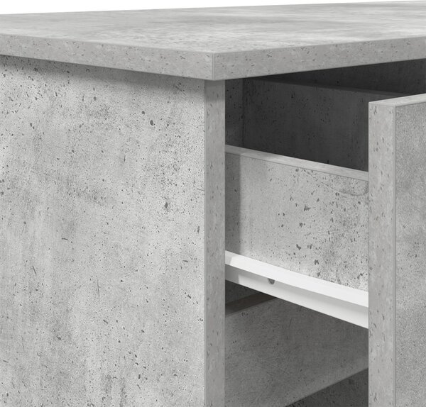 Asztal Betongris 140x49x76 cm Mérnöki Fa