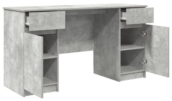 Asztal Betongris 140x49x76 cm Mérnöki Fa