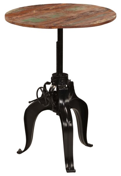 Újrahasznosított tömör fa bárasztal 75 x (76-110) cm