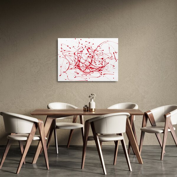 Csöpögő kép (üvegen) (70x50 cm)