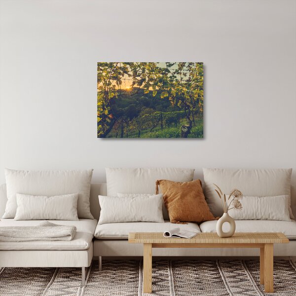 Kép - szőlőültetvény (üvegen) (70x50 cm)