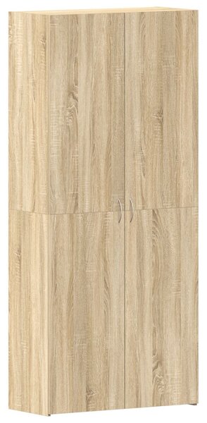 Cipőtartó Sonoma tölgy 80x35,5x180 cm Műgyanta