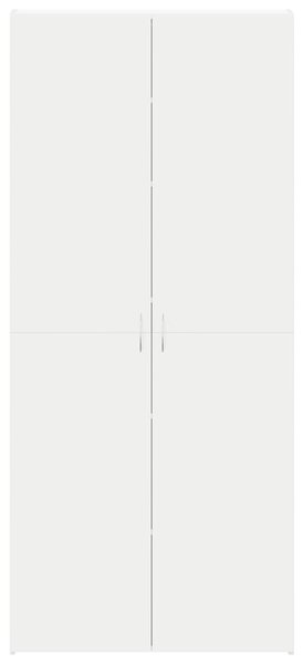 Fehér Cipőszekrény 80x35.5x180 cm Megmunkált fa