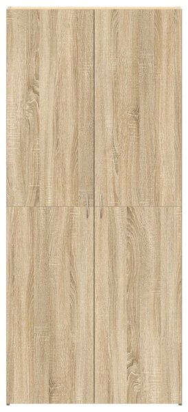 Cipőtartó Sonoma tölgy 80x35,5x180 cm Műgyanta
