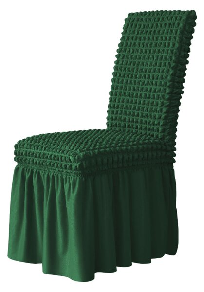 Seersucker székszoknya teljes székre (zöld)