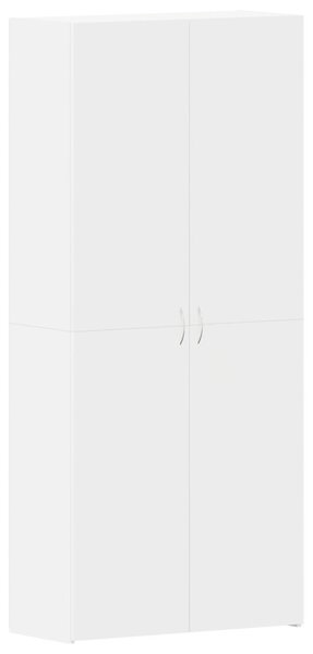 Fehér Cipőszekrény 80x35.5x180 cm Megmunkált fa