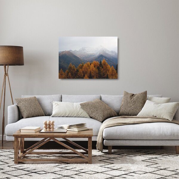 Kép - Kilátás a hegyre (üvegen) (70x50 cm)