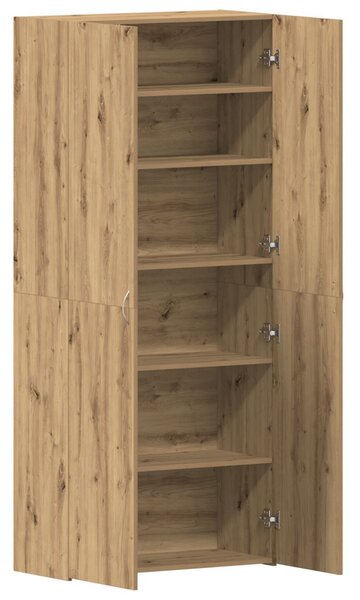 Cipőszekrény 80 x 35.5 x 180 cm Faanyag Barna