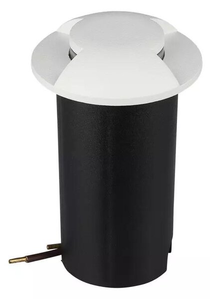 V-TAC 1W DC12V kültéri, 2 irányú talajlámpa, fehér, IP67, meleg fehér - SKU 211465