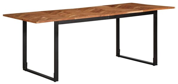 Tömör akácfa étkezőasztal 200 x 100 x 75 cm
