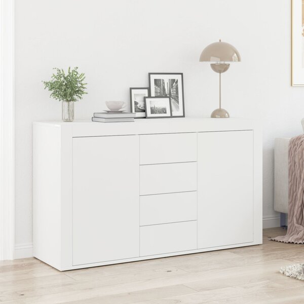 Széf fiókkal Fehér 120 x 36 x 69 cm Faanyag