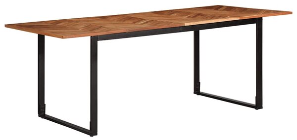 Tömör akácfa étkezőasztal 200 x 100 x 75 cm