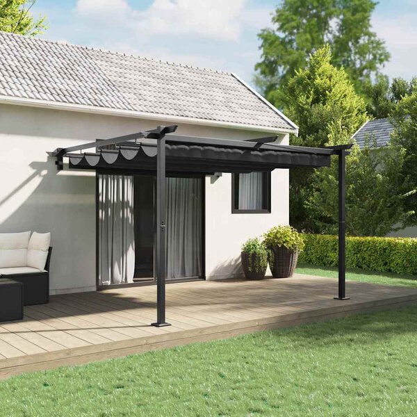 Pavilon 300 x 300 x 200 cm Antracitszürke Poliészter
