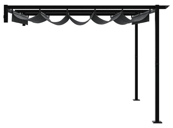 Pavilon 300 x 300 x 200 cm Antracitszürke Poliészter