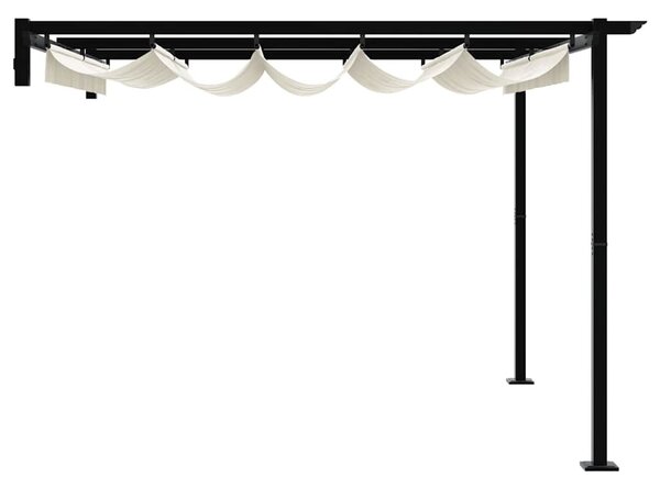 Pavilon 300 x 300 x 200 cm Krémszínű Poliészter